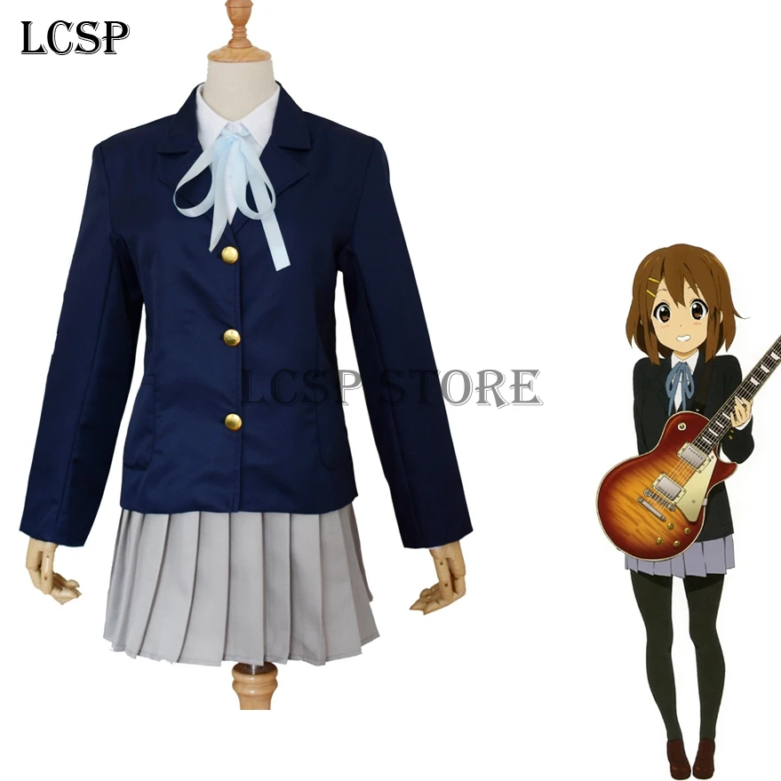 LCSP K-on! Hirasawa Yui akiyama Mio японский костюм для косплея аниме для взрослых школьная форма выходной костюм одежда