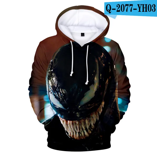 Venom толстовки для мужчин 3d принт Толстовка Повседневная куртка с карманами для мужчин и женщин хип хоп Harajuku одежда 4XL - Цвет: 3dwy-17