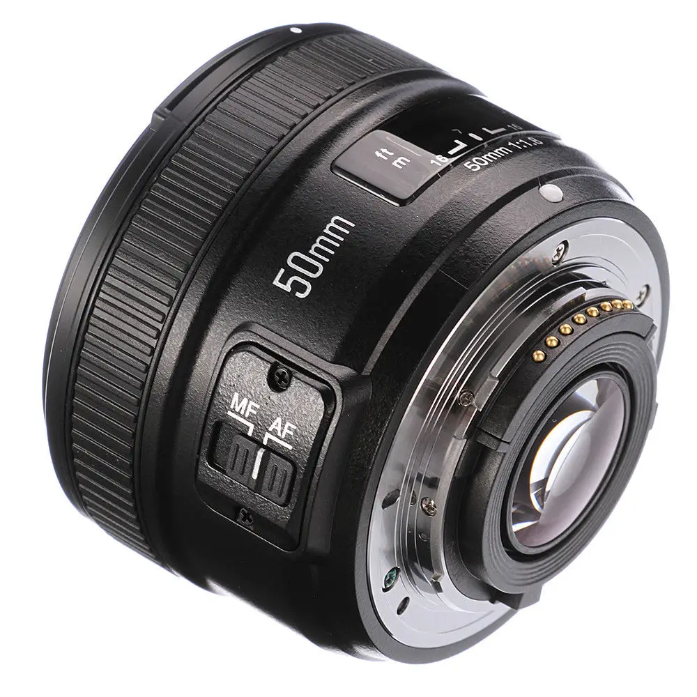 Yongnuo YN50mm F1.8 AF/MF Авто/ручной фокус объектив для Nikon D800 D750 D7200 D7100|Объективы