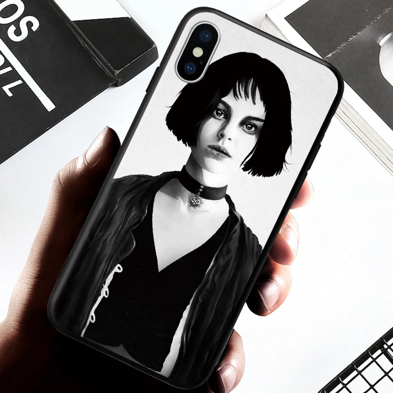 Черно-белый художественный персональный рисунок для девочки iPhone 5 5S SE 6 6S 7 8 Plus X XR XS Max жесткий чехол для телефона - Цвет: 7026