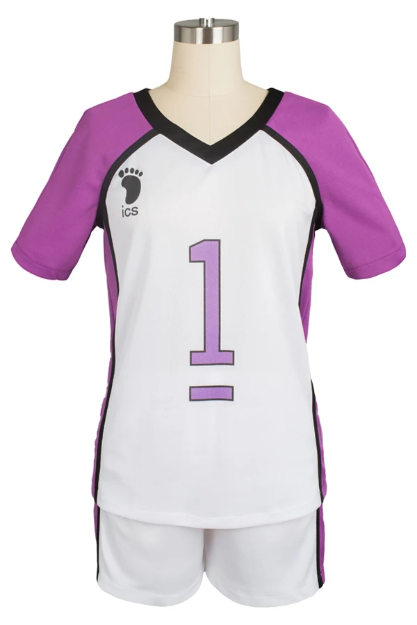 Haikyu Haikyuu Shiratorizawa Академия Wakatoshi униформа косплей костюм для Хэллоуина