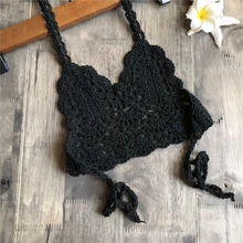 Детский летний милый вязаный пляжный купальник с кружевом «кроше» для маленьких девочек, купальный костюм, топ на бретелях