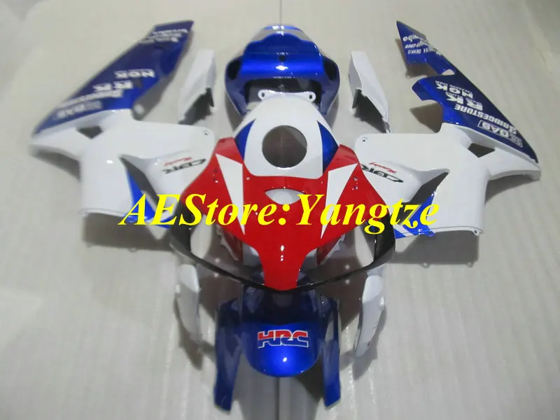 

Injection Molded Fairing kit for HONDA CBR600RR 05 06 CBR600 CBR600RR F5 2005 2006 Famous White bluie red Fairings set ZA36