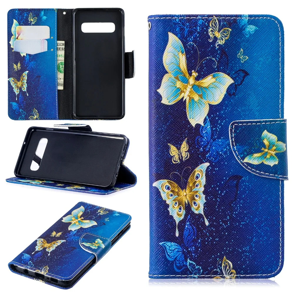 

PU Leather Phone Case For Samsung Galaxy S10 Plus Lite E M10 M20 M30 A10 A20 A30 A40 A50 A70 2019 Cover Fundas Book Style Wallet