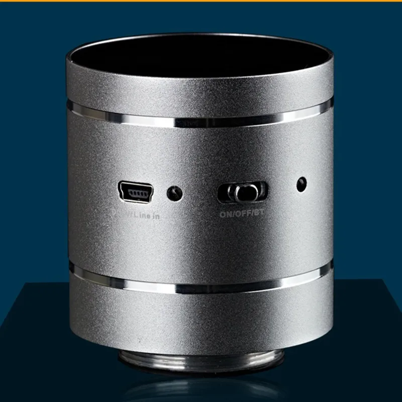  Adin Vibration Speaker Bluetooth Mini Subwoofer Wireless Speaker Portable Metal Altavoz Bluetooth P