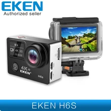 Eken H6s 4K+ Utral HD 14MP с дистанционным управлением EIS спортивная видеокамера Ambarella A12 Чип Wifi 30 м Водонепроницаемая экшн-камера Panasonic с датчиком