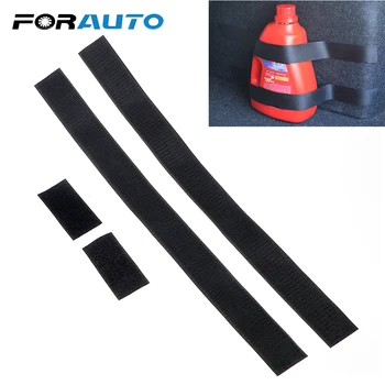 

FORAUTO Car Trunk Organizer Fire Extinguisher Mount Straps Black Belt Fixed Sundry Stowing Tidying 60 x 5cm Car-styling