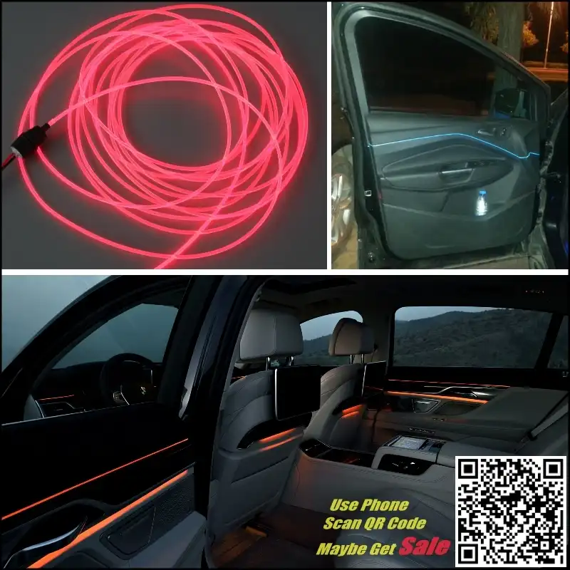 For Suzuki Swift 2000 2017 Car Interior Ambient Light Panel Illumination For Car Inside Cool Strip Light Optic Fiber Band