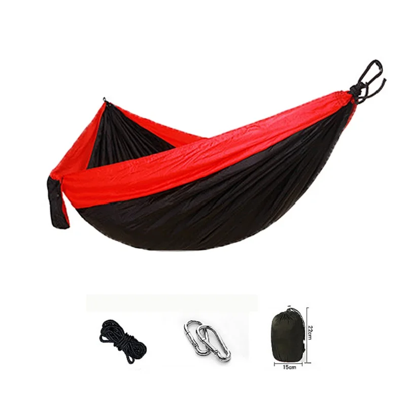 

2 Person Portable Hammock Outdoor Sleeping Chair Camping Survival Hammock Garden Swing Hunting Hanging Travel Parachute Hammocks