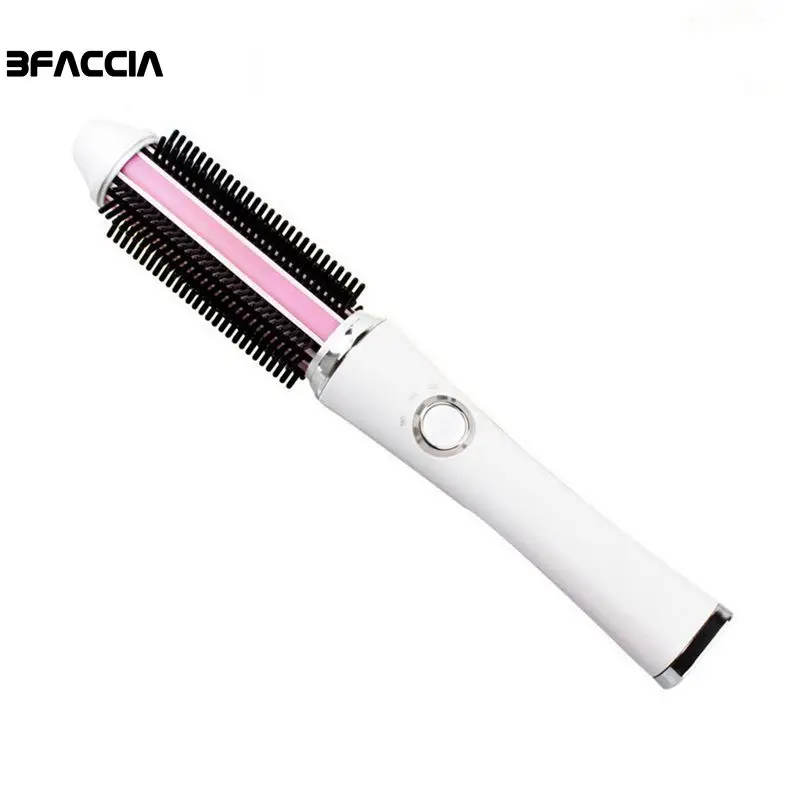 Bfaccia Portable USB Wireless Mini Hair Curler Straightener Brush Battery Electrical Curling Iron Brushes Straightening Comb | Красота и