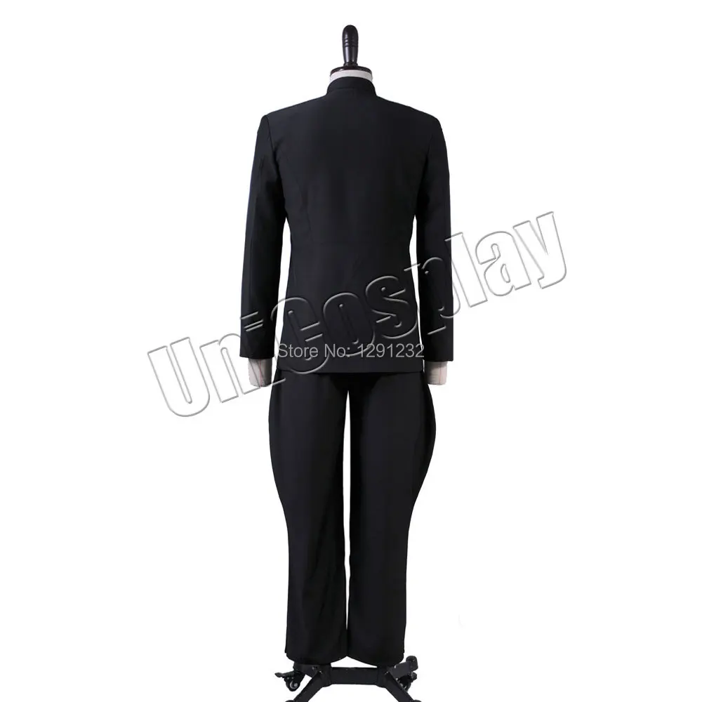 Униформа офицера костюм для косплея черный мужской Хэллоуин топ и брюки полный