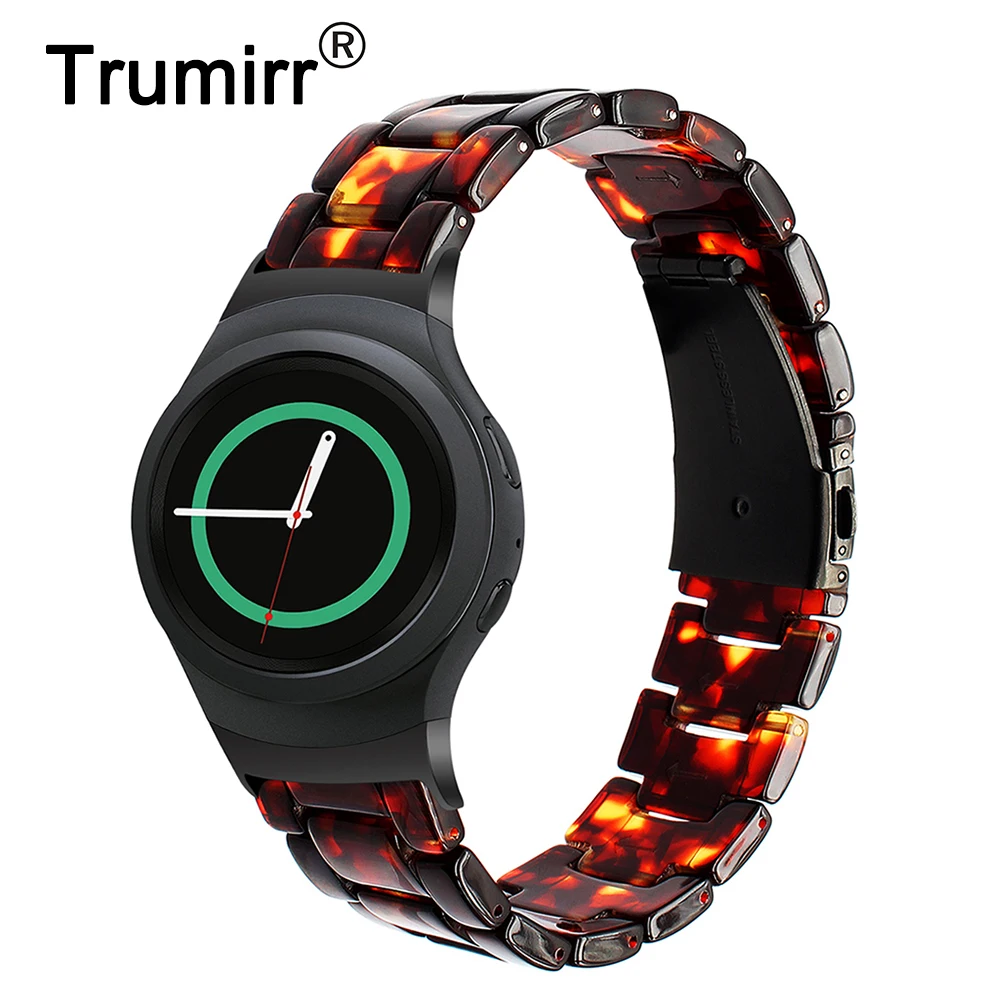 Ремешок для часов Trumirr из смолы + адаптеры Samsung Gear S2 ремешок смарт-часов с