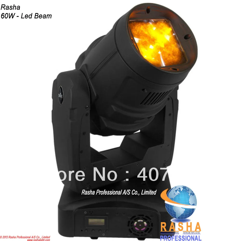 

RashaFactory Direct 60W LED Moving Head Beam light- Sharp lens and Bright USA Luminus Led 60W Moving Head Beam light