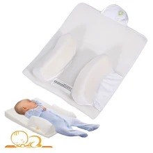 Newborn Infant Sleep Positioner Anti-Roll Baby Pillow Prevent Flat Head Pillow Newborn Vent Safe Sleeping Nursing Pillow Cushion