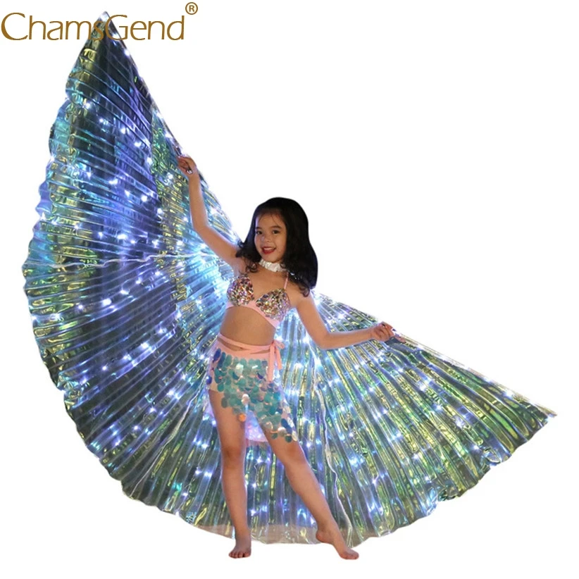 

Beautiful White LED Lighting Butterfly Wings Angel Wings for Kids Cosplay Dancing Show Children Girls Performing Costume 906