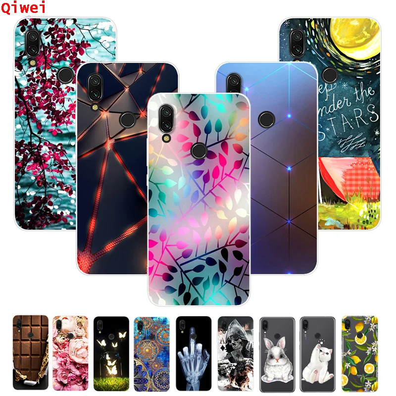 

Redmi 7 Case Coque For Xiaomi Redmi 7 Cover Painted Back Soft Silicone Phone Case For Xiaomi Redmi 7A Note 7 Case Redmi7 Fundas