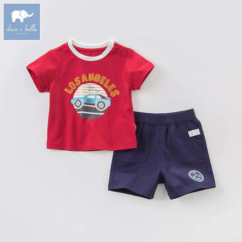 

Dave bella fashion boys suits children high quality clothes baby handsome clothing sets kids print costumes DBA6350