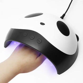 

24W Panda USB LED UV Lamp Nail Dryer Professional Automatic Sensor Timing Setting Nail Art Gel Polish Curing Machine Tools