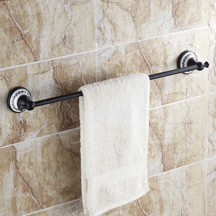 Retro Style oil rubbed bronze Bathroom Accessaries brass Single Bar