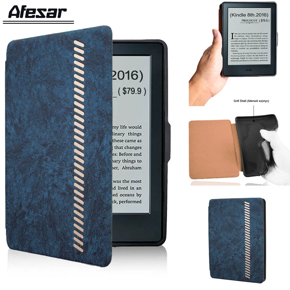 Умный чехол из ТПУ силиконовый резиновый мягкий для нового Kindle 8 sy69jl E reader (8 го