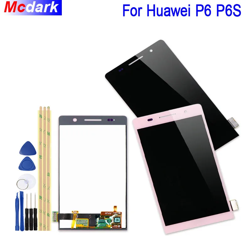 

Mcdark 5.0 inch For Huawei P6 P6S Ascend P6 LCD Display and Touch Screen Digitizer Assembly Replacement +Tools And Adhesive