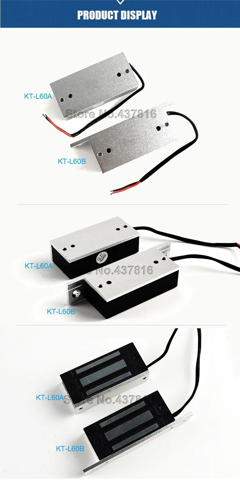 Мини 100lbs магнитный замок Малый 60 кг электромагнитный замок 12 V/24 V