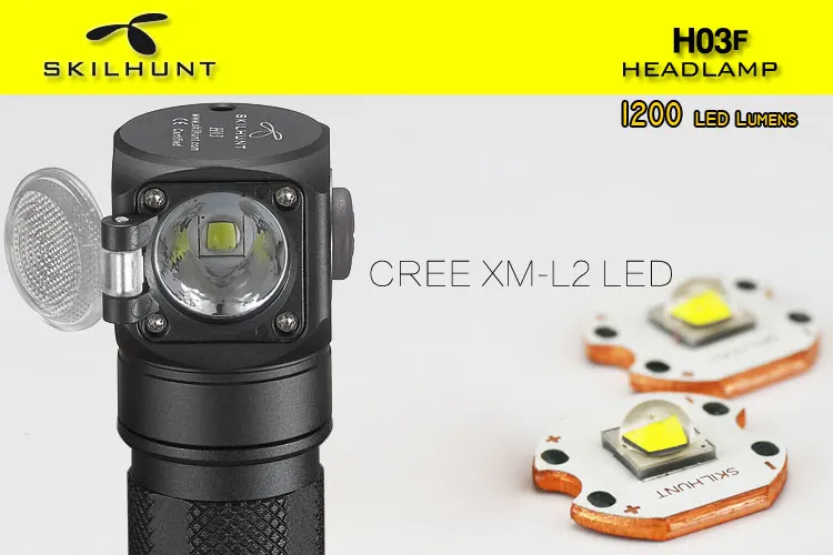  Skilhunt H03 H03R H03F Led flashlight Lampe Frontale Cree XML1200Lm flashlight Hunting Fishing Camp - 32691550884
