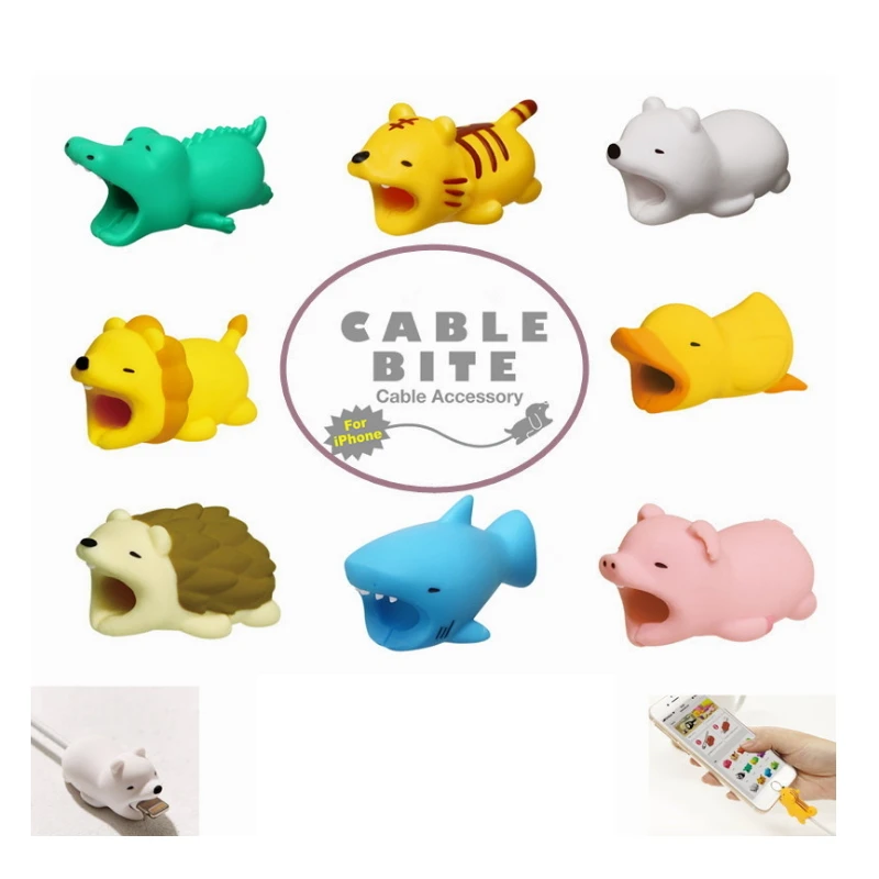 

Cartoon Animal USB Cable Protector Cable Organizer Data Line Management Charging Protection Cable Winder For iPhone iPad iPod