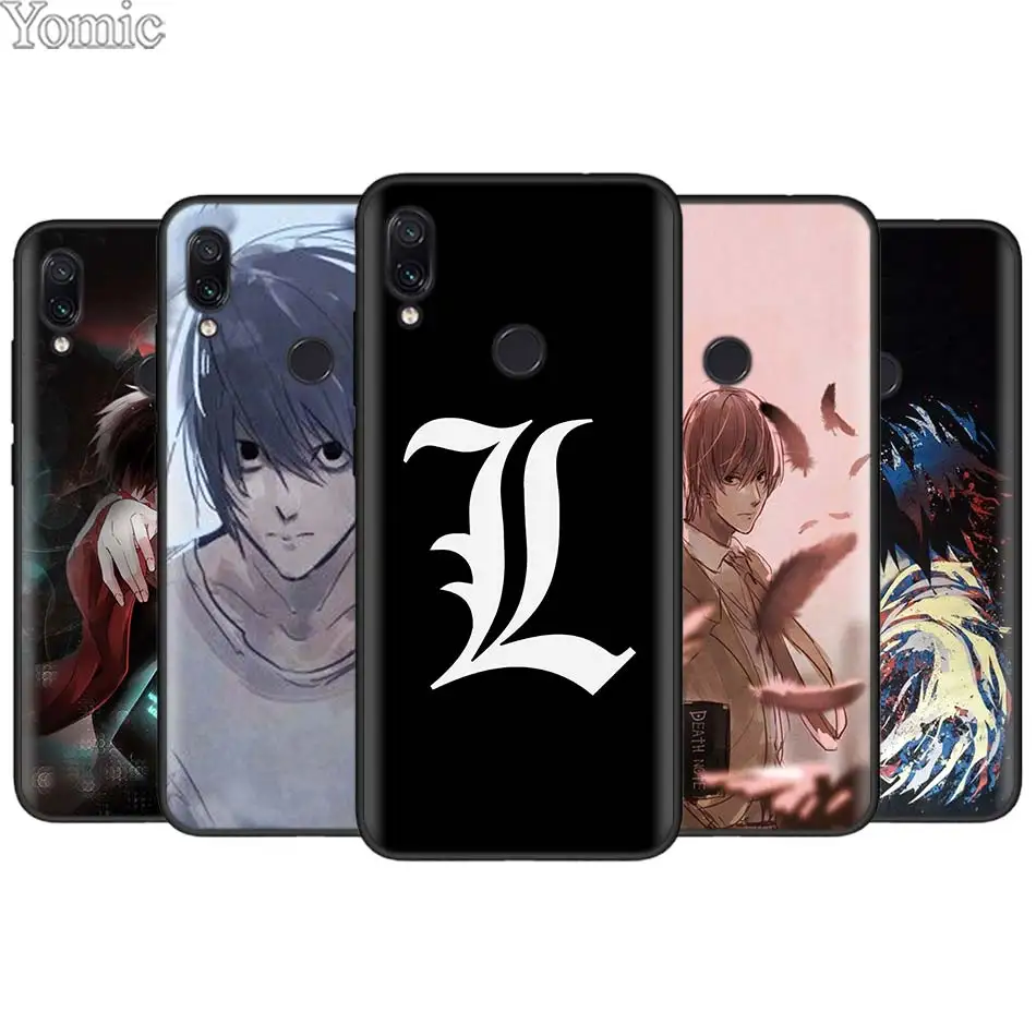 

Death Note Silicone Phone Case Cover Shell for Xiaomi Redmi 7 6 5 Note 7 5 6 Pro 4X 5A 6A S2 GO Poco F1 Black TPU Soft Case