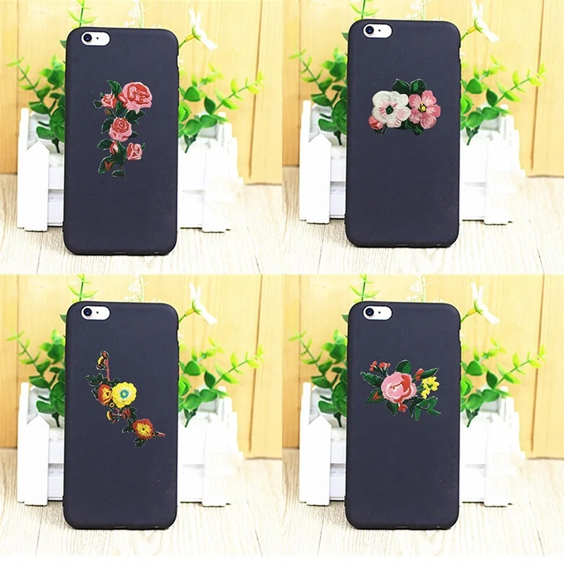

Case For Xiaomi 8 S 6X A 1 2 5S Plus MAX2 Embroidery Flower Matte Ultra Thin Soft TPU Phone cover for Redmi note 3 4 5 4X 4A 5A