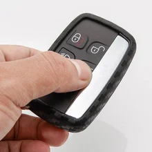 Carbon Fiber Key Cover Case For Land Rover A9 Range Rover Sport Evoque Freelander 2 Jaguar XE XJ XJL XF C-X16 V12 Guitar F X Typ