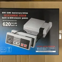 60 шт. мини ретро классическая видеоигра консоль встроенный 620 игры 8 бит PAL& NTSC семейный ТВ Портативный игровой плеер двойные геймпады