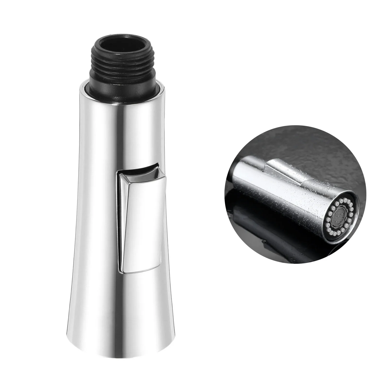 1Pc Kitchen Pull Out Faucet Sprayer Plating Nozzle Water Saving Bathroom Basin Sink Shower Spray Head Water Tap Faucet Filter