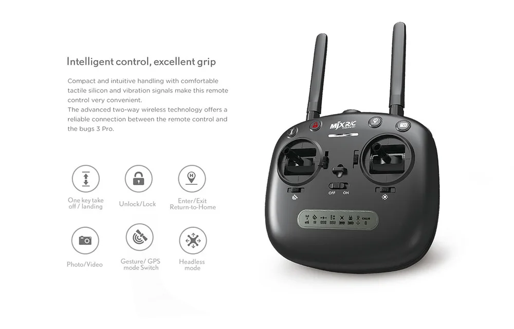 MJX Bugs 3 Pro B3 Радиоуправляемый Дрон с 720 P/1080 P Wifi FPV камерой gps режим следования за мной