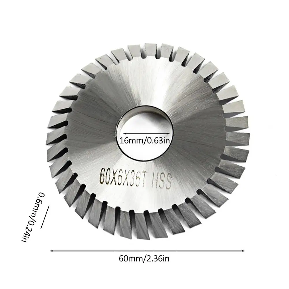 Титановое покрытие 60*6*16 мм ключевой режущий диск для всех горизонтальный станок для изготовления ключей диск резак слесарный инструмент#40