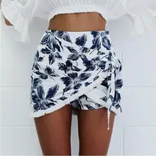 Fashion printing irregular skirt skirt irregular prints to wear hip hip sexy half skirt female 2017