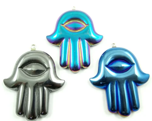 Натуральный кварцевый кристалл титана гематит ручной работы драгоценный камень