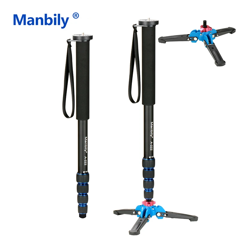 Manbily A 222 65 Дюймов 165 см/65 дюймов Портативный Профессиональный DSLR камера монопод и M