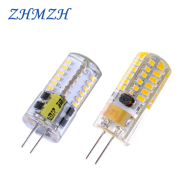 

4pcs/lot DC 12V G4 LED Light Bead 1.5W 3W 4W LEDs Silicone bulb SMD3014 Spotlight Chandelier Lighting Replace Halogen Lamp DC12V