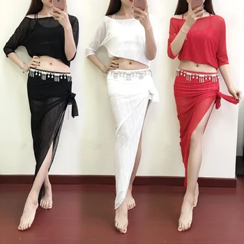 

New Belly Dance Costume set Oriental Dancing Training Clothing Suit Womens Girls belly dance Wear