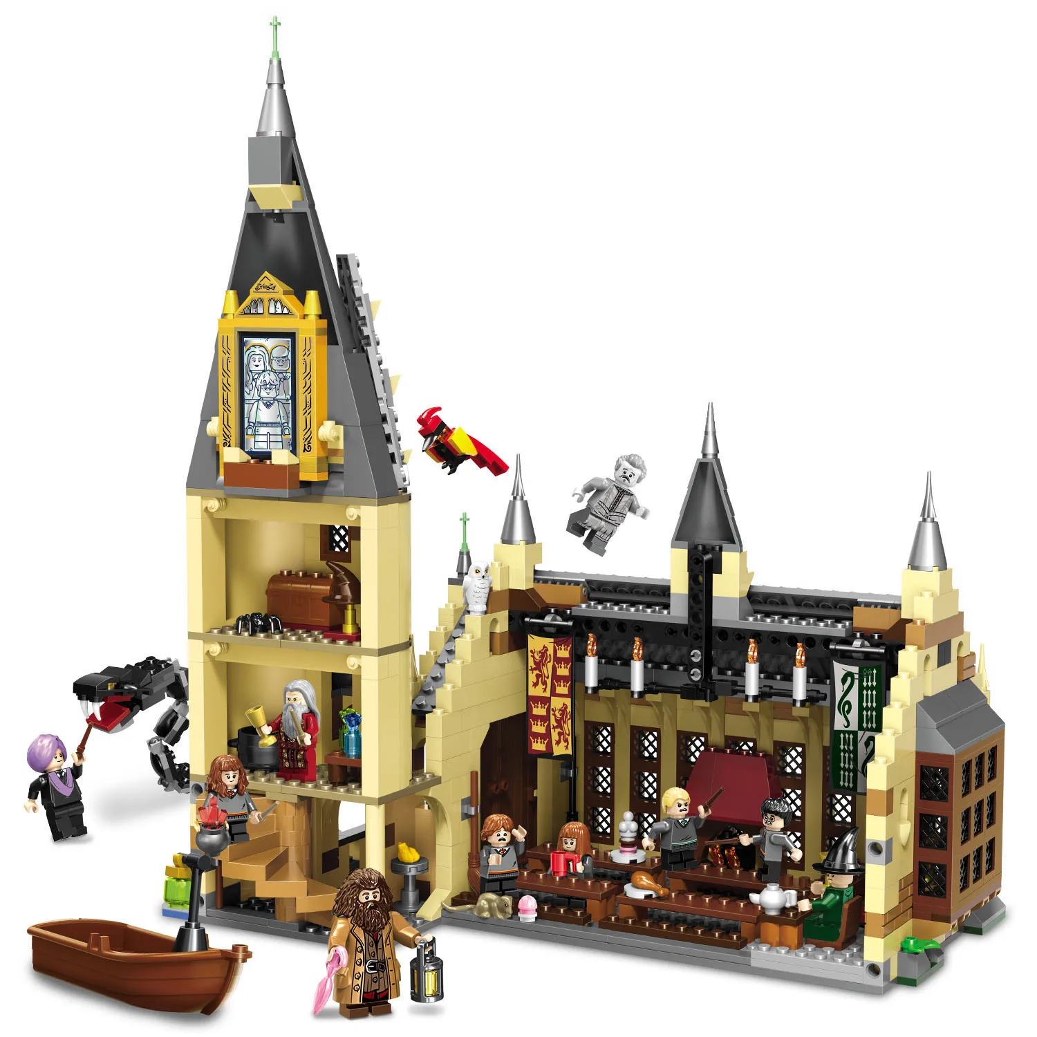 Leg harry potter 75954 Hogwarts castle set figure playmobil Building Blocks Bricks DIY Toys Compatible with Legoings 16052