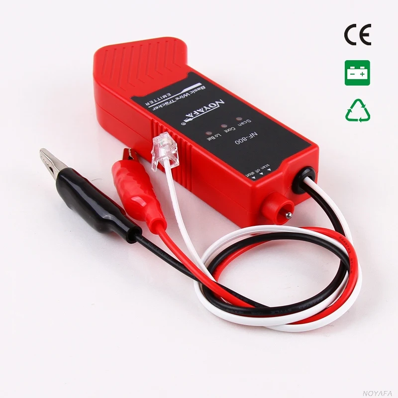  New NOYAFA NF-800 RJ11 RJ45 Telecom Dedicated Cable Tester Network Cable Finder Metal Cable Tester 