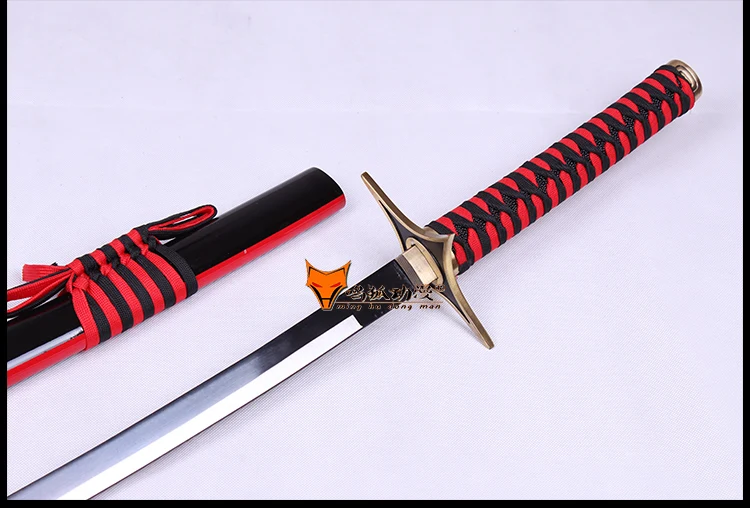 Для Bleach Fantasy аниме самурая Катана настоящая меч реквизит для косплея оружие Рождественский декоративный реквизит для сцены