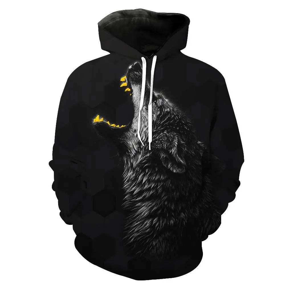 Swag Lord Men’s 3D Wolf Hoodie China Online Shopping For Women, Men
