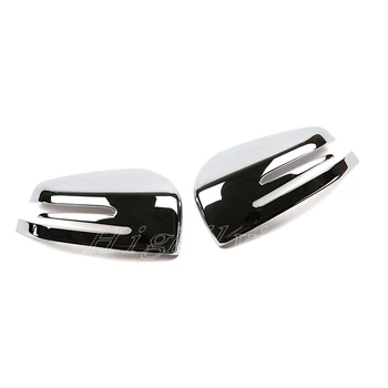 

For Mercedes-Benz ML W166/GL X166 Door Outer Mirror Cover Trim ABS Chrome 2pcs 2012 2013 2014 2015