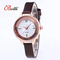 Для женщин часы YBotti модные наручные часы Quicksand кожа Повседневное платье часы для женщин кварцевые часы браслет часы reloj mujer