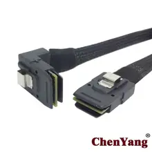 Chenyang 36pin угловой 90D к SFF 8087 Mini SAS 4i 36 P кабель 1 м