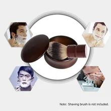 Wooden Shaving Brush Bowl with Cover High Quality Shave Cream Soap Cup for Shave Brush Male Face Cleaning Soap Mug