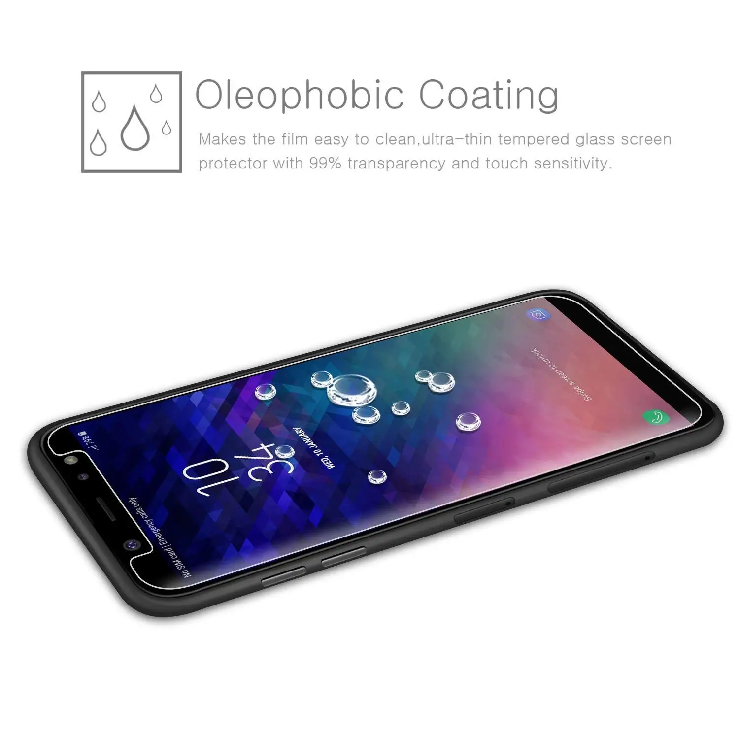 Закаленное стекло для Samsung Galaxy A6 A8 Plus Duos 2018 A600 A530 Защита экрана A7 A9 A750F защитная