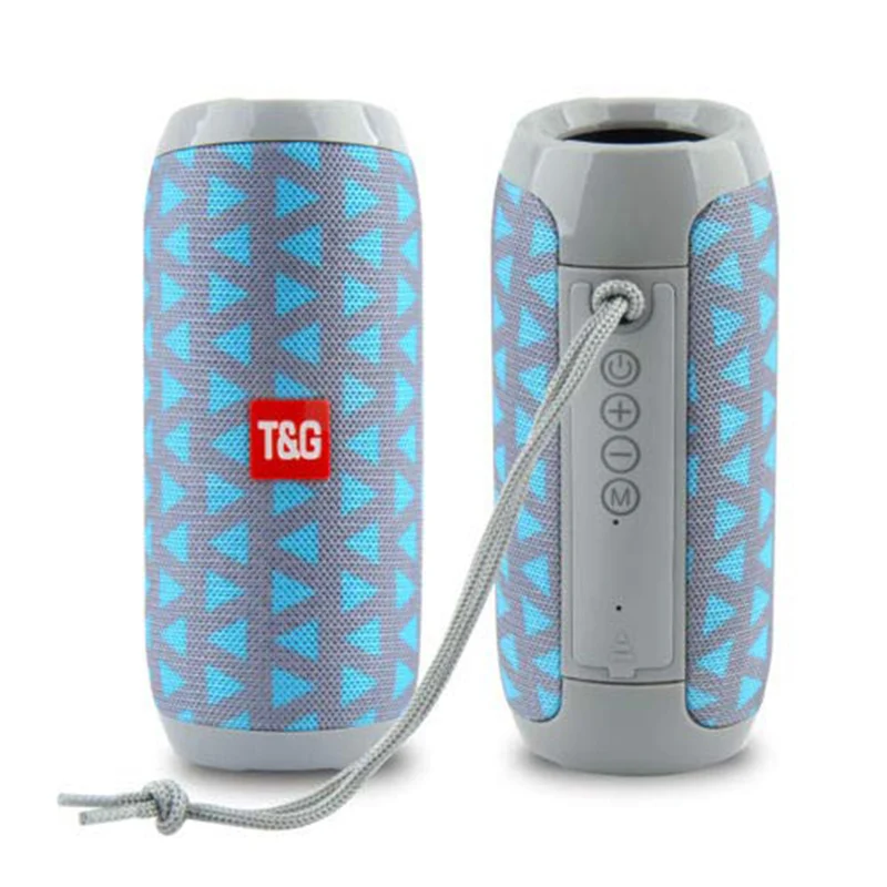 

TG117 Bluetooth Speaker FM Radio Outdoor Waterproof Portable Wireless Column Loudspeaker Box Support TF Card Aux Input